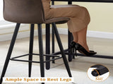 55" Outdoor Bar Table with Adjustable Feet, Rectangle Narrow Counter Height Table, 50542230