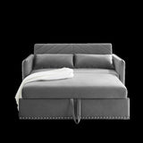 MH" Sleeper Sofa Bed w/USB Port, 3-in-1 adjustable sleeper with pull-out bed, 2 lumbar pillows and W119362743