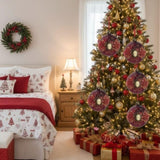 6PCS Set 3.9" Christmas Ball Ornaments Holiday Decor for Xmas Tree Hanging Party Decorations Festive 87147602