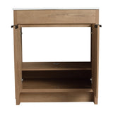 30" Freestanding Bathroom Cabinet Without Basin & 2 Soft-Close Cabinet Doors ,Only W999113509