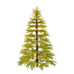 ZUN 6ft Artificial Christmas with 300 LED Lights and 600 Branch Tips, Imitation Cypress Leaf Xmas N710P181792F