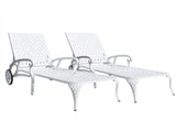 Aluminium Cast lounge chair 1pcs white W640P292968