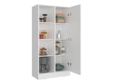 Flovilla Multistorage Cabinet with Shelves And Door for Storage, White B097P474299