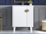 20-inch Bathroom Vanity with Ceramic Sink, Freestanding Single Vanity Set with Soft Closing Door, N710P330971K