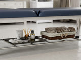 Professional Stationary Massage Table, 550lbs Heavy Duty Wide Exam Bed for Treatment, Backrest 13015666