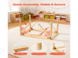 Foldable Wooden Sensory Table for Toddlers, Kids Activity Table with Dual-Sided Board, Storage Bins, 73538922