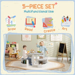 ZUN Kids Table and Chairs Set 48267604