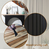 Modern Minimalist Console Table with Black Arch Base and Natural Wood Top,66in Length Console W2729P199007