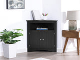sideboard cabinet,corner cabinet,Bathroom Floor Corner Cabinet with Doors and Shelves, Kitchen, W487P352446