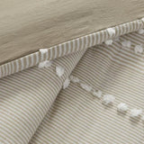 Full/Queen 3 Piece Cotton Yarn Dyed Duvet Cover Set B03595780