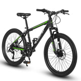 ZUN S26102 26 Inch Mountain Bike, Shimano 21 Speeds with Mechanical Disc Brakes, High-Carbon Steel W709P179069