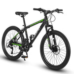 ZUN S26102 26 Inch Mountain Bike, Shimano 21 Speeds with Mechanical Disc Brakes, High-Carbon Steel W1856108876