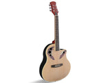 41 inch Cutawary Round Back Acoustic Guitar Spruce Top Grape Hole Burlywood 38803516