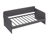 Daybed, sofa bed metal framed with trundle twin size, Grey, 78.4''L x 41''W x 29.8''H. W1162P214581