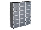 12-Tier Portable 72 Pair Shoe Rack Organizer 36 Grids Tower Shelf Storage Cabinet Stand Expandable 01594525