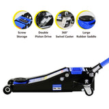 ZUN Hydraulic Low Profile and Steel Racing Floor Jack 3 Ton Capacity, with Dual Piston Quick 38087486