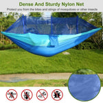 ZUN Camping Hammock, Portable Double Hammock with Net,600lbs Load 2 Persons Hammock w/Mosquito Net 50848858