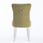 ZUN Nikki Collection Modern, High-end Tufted Solid Wood Contemporary Velvet Upholstered Dining Chair W1143P151488