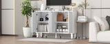 U-Can 47.2'' Modern TV Stand, Entertainment Center Media Console with 2 Spacious Storage Space, N724P233372K