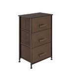 ZUN 3-Tier Dresser Drawer, Storage Unit with 3 Easy Pull Fabric Drawers and Metal Frame, Wooden 43484601