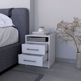 Philadelphia Nightstand, Two Drawers, Concealed Shelf B128P148787