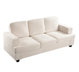 Modern Velvet Sofa, Comfortable 3 Seater Couch with Deep Seating and High-Density Foam, Loose Back B2735P292328