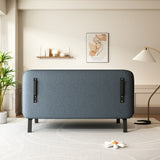 55 Convertible Chair Bed, Tri-Fold Sofa Bed with Adjustable Backrest & Pillow, Leisure Chaise W1767106624