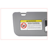 Front Right Passenger Side Gray Sun Visor for Hyundai Accent 1E 1.6L L4 Gas 852201R000 61360807