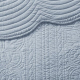 King/Cal King 3 Piece Reversible Scalloped Edge Quilt Set B035129070