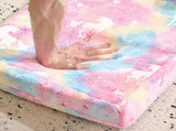 Glow-in-the-Dark Kids Foldable Sofa Bed All-Sponge Single Chaise Lounge Pink Unicorn Flannel 83281048