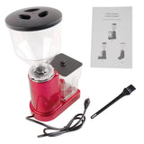 Red Electric Coffee Bean Grinder 35oz Flat Burr Coffee Grinder with 19 Grinding Settings 27997148