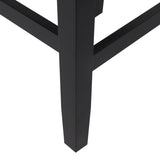 26" Backless Leather Counter Stools, 2-Pcs Set, Black 74493.00