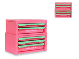 Drawer-style desktop storage box, office workstation organizing magic tool, desk stationery storage 62561944