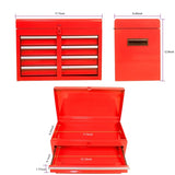 ZUN Detachable 5 Drawer Tool Chest with Bottom Cabinet and One Adjustable Shelf--Red 24206924