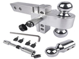 2" Receiver 12500 LBS Adjustable Trailer Hitch 4" Drop/Rise Tow Hitch Aluminum Drop Hitch 1-7/8", 95993286