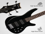 44 Inch GIB 4 String H-H Pickup Laurel Wood Fingerboard Electric Bass Guitar 31608451