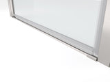 1 3/8" adjustment,universal pivot shower door, open outside, with 1/4" tempered glass finish 3672 W2122131056