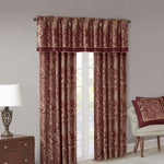 ZUN Jacquard Curtain Panel Pair B03598093