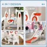 ZUN Kids Swing and Slide Set 21329538