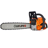 62CC Gas Powered Chainsaw, 22Inch 2-Cycle Petrol Handheld Chain Saw, Gasoline Gas Chainsaws for Tree W465P209767