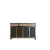 ZUN 48" Wide 4 Doors Modern Sideboard with 3 Top Drawers, Sideboard Storage Entryway Floor 03851128