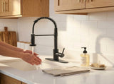 Kitchen Faucet with Pull Down Sprayer Industrial 1 Handle 1 Hole Or 3 Hole Faucet for Farmhouse 16711031
