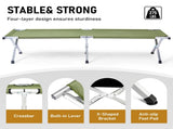 RHB-03A Portable Folding Camping Cot with Carrying Bag Army Green 27860141