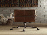 Retro Brown Swivel Office Chair with 5-Star Base B062P215468