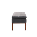 COOLMORE Teddy wool fabric, solid wood feet for solid weighing, and bed end stool with storage W1539P242727