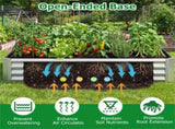 Galvanized Steel Raised Garden Bed 631 Ft Outdoor Planter Box for Vegetables Flowers Herbs 94947348