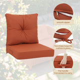 Outdoor Deep Seat Cushions for Patio Furniture, Waterproof Replacement Patio Chair Cushions Set of W419P290489
