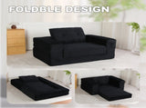 Compression Human Dog Sofa Bed for Adult & Pets,Modern Floor Couch With Pillow for Living Room 51304320