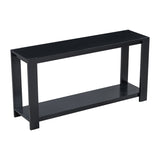 U_STYLE Distinctive Features of a Minimalist Console Table with Bottom Shelf and Four Legs, Suitable N711P173084B