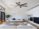 60 Inch Smart Indoor & Outdoor Ceiling Fan with Dimmable LED Light, 6Speed Quiet Reversible DC W3816P585802
